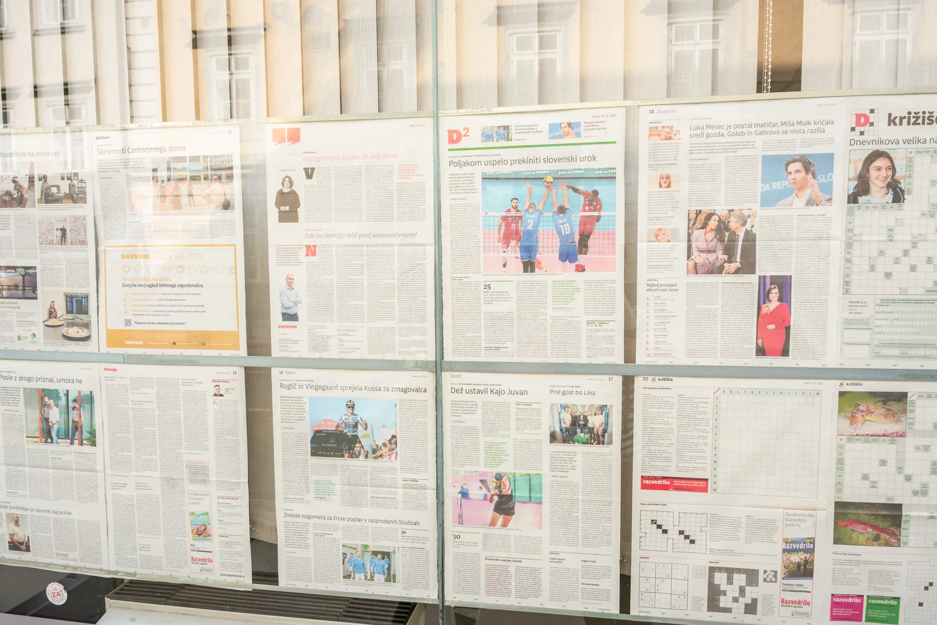 Lublana, stolica Słowenii - lokalna gazeta