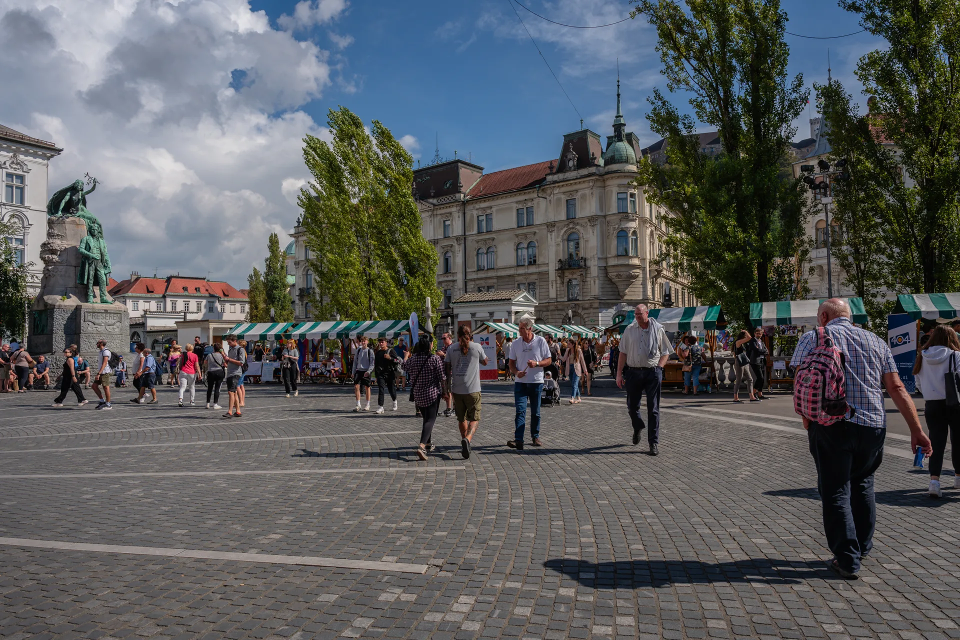 Lublana, stolica Słowenii - Plac Prešerena