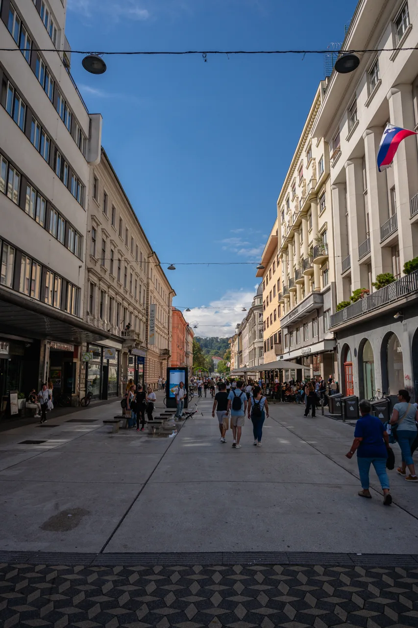 Lublana, stolica Słowenii - Ulica Čopova