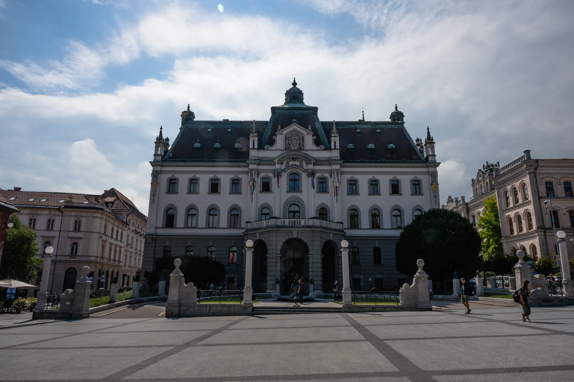 Lublana, stolica Słowenii - gmach uniwersytetu w Lublanie