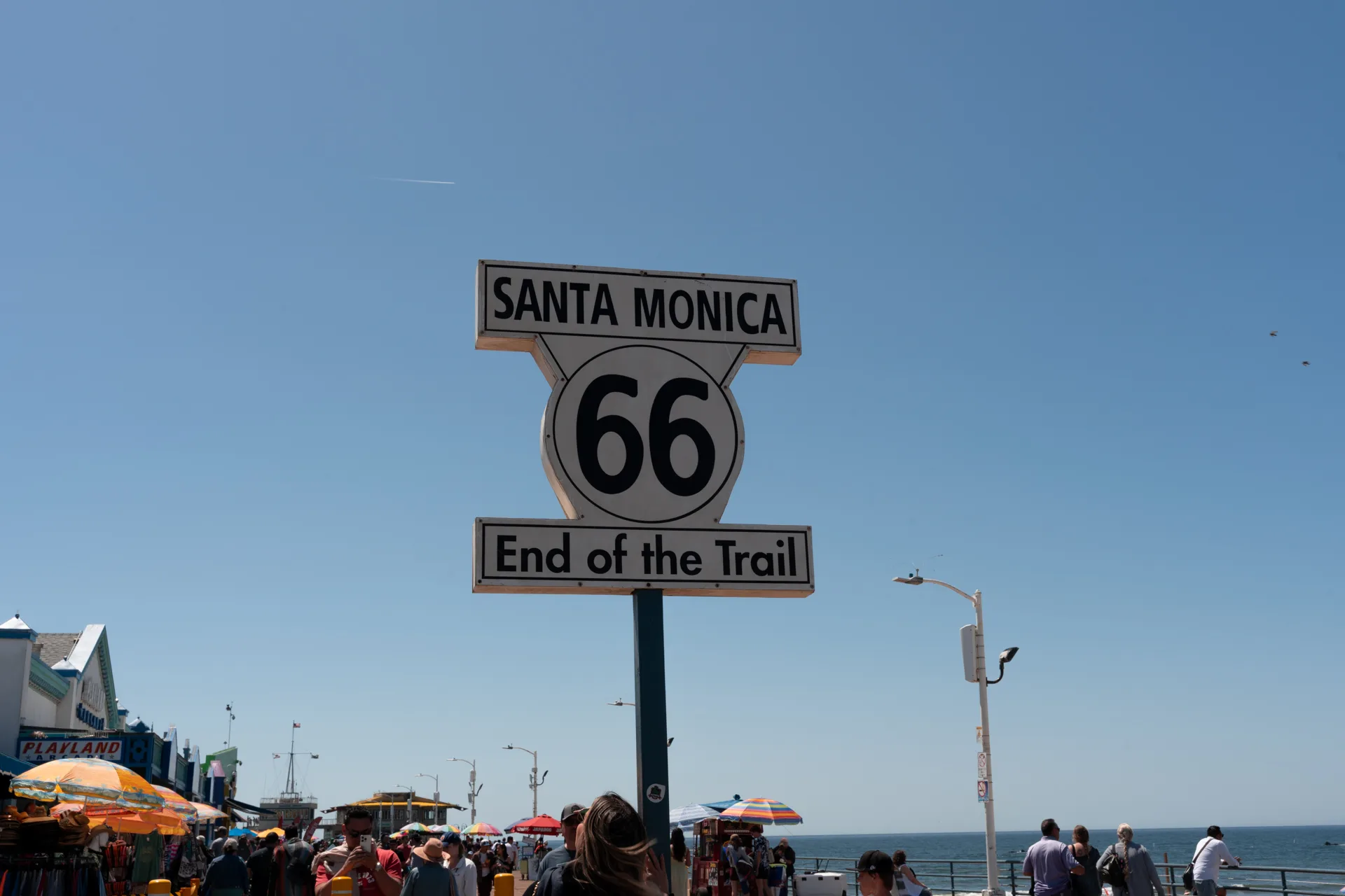 Koniec Route 66 w Santa Monica Pier